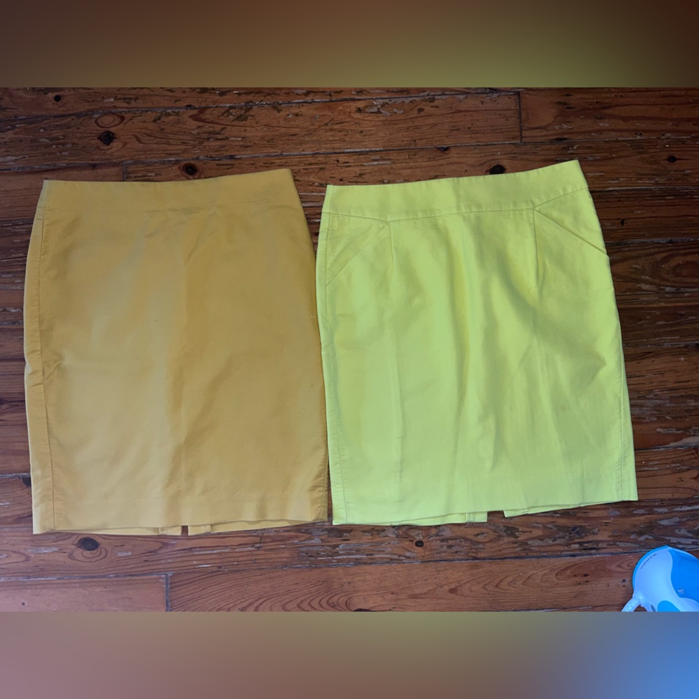 Two J. Crew size 8 pencil skirts
